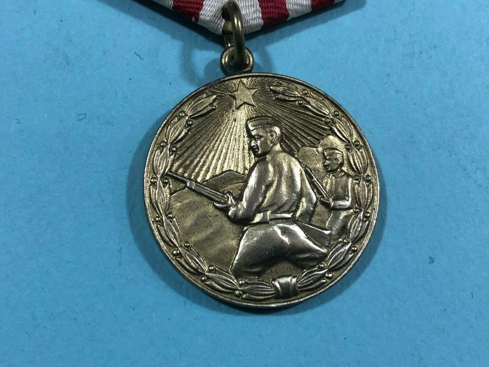 ALBANIA MEDAL OF BRAVERY ALBANIAN MILITARY MEDAL-COMUNISM AREA-1946