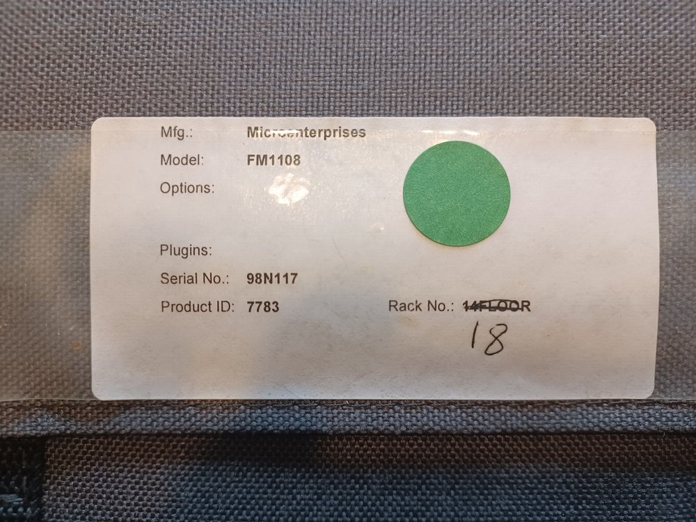 Micro Enterprises OPTISPEC FM1108 Fiber Microscope Unit w/case, power supply