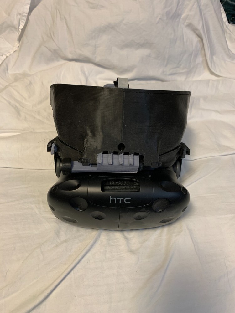 HTC Vive Virtual Reality Headset with reVolve headstrap, link box, CABLES