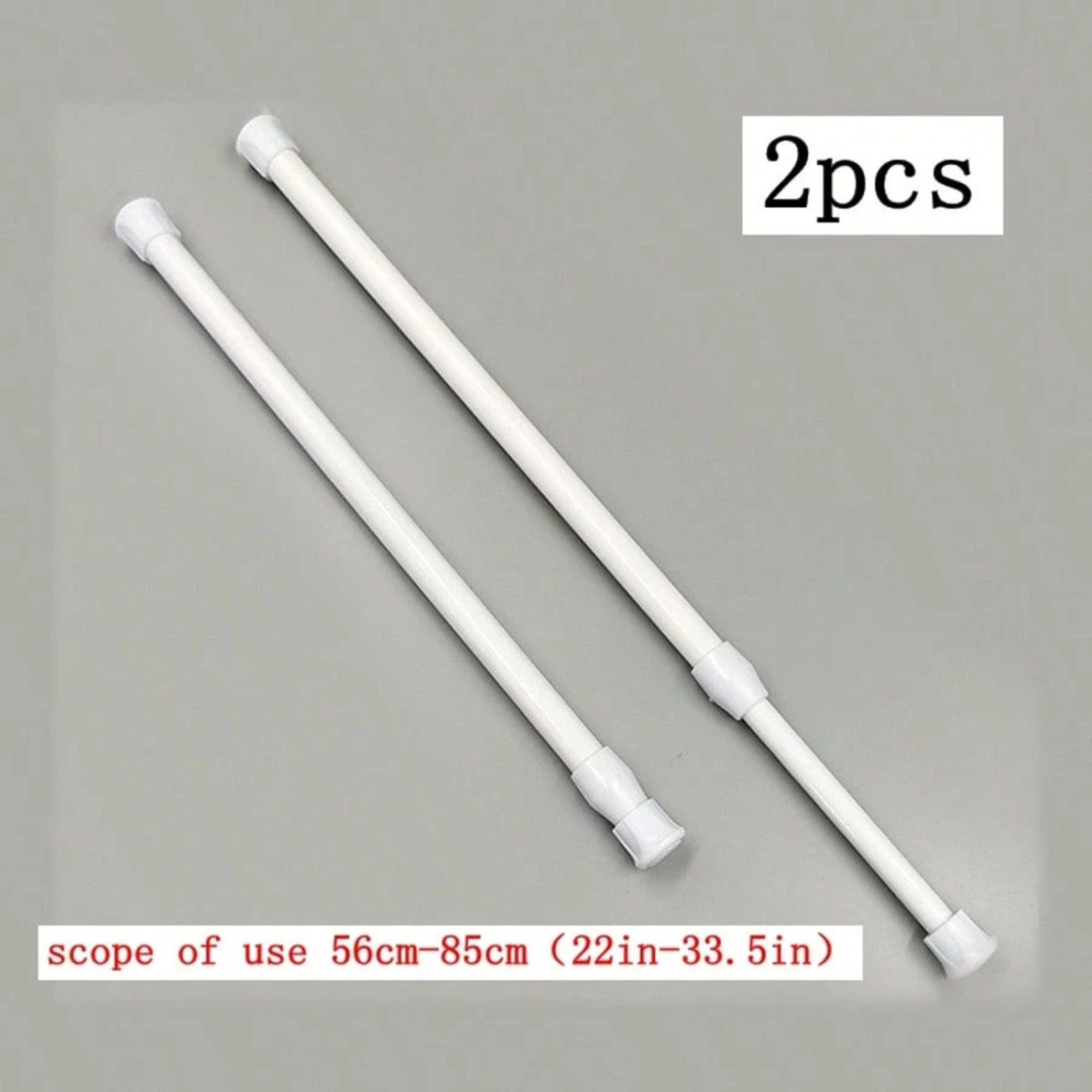 Extendable Curtain Rod Telescopic Towel Rail Pole Bath Shower Curtain ABS Rod