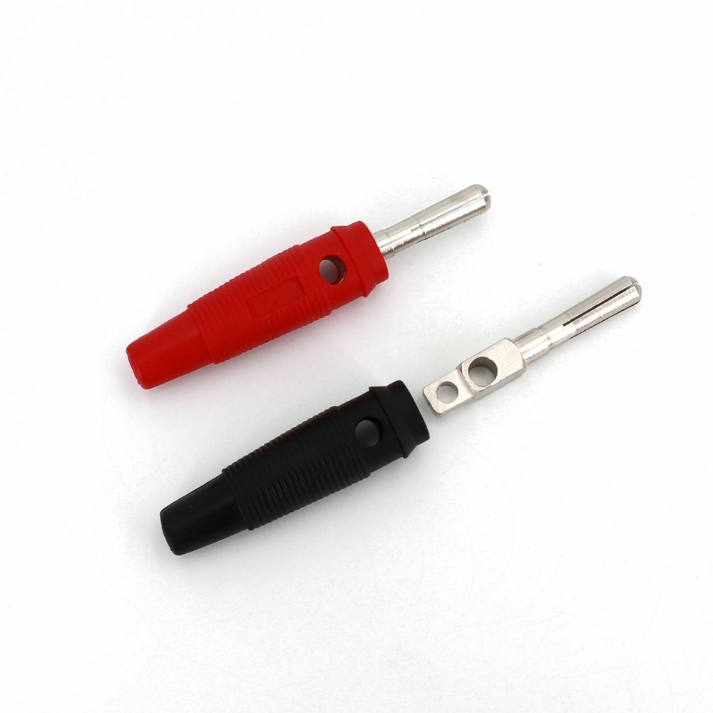 10Pcs 4mm Male High Current 32A Side Stackable Solder Type Banana Plug Connector