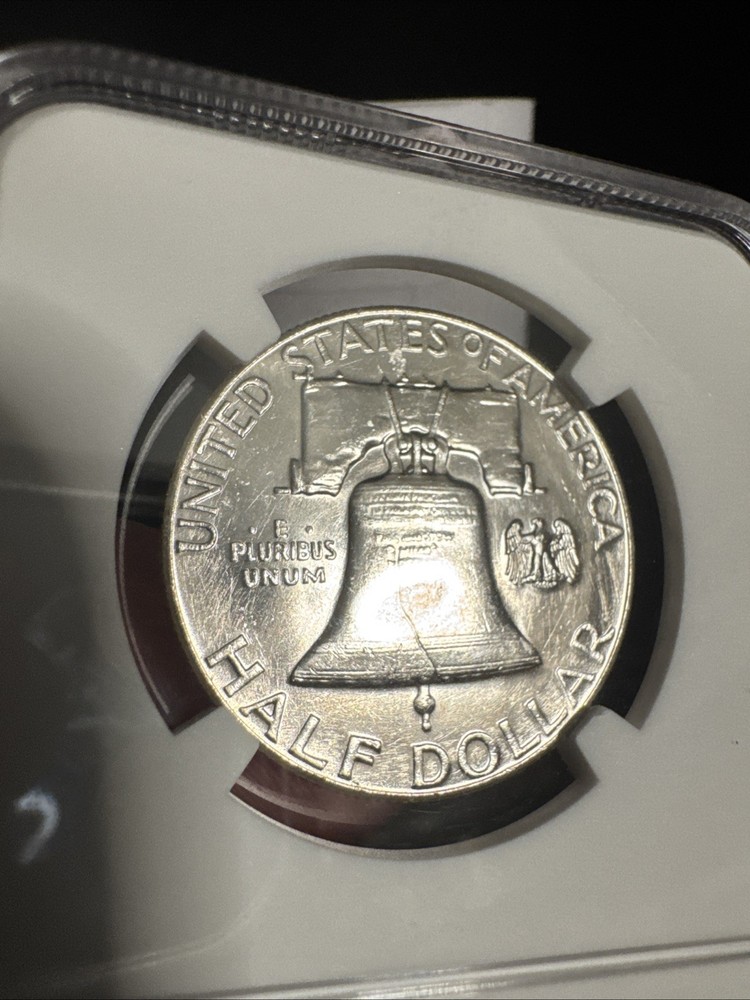 1959 Franklin Half Dollar 50c Reverse MS63 Type 2 NGC