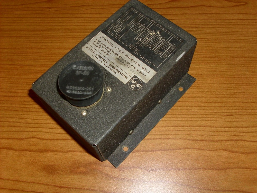 United Controls Fire Warning Bell Control 10-3248