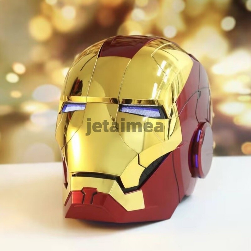 US! Iron Man Gold Mask Cosplay AUTOKING MK5 1:1 Helmet Wearable Voice-control