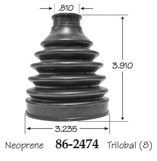 Inner CV Axle Boot for Subaru Forester Front 2010
