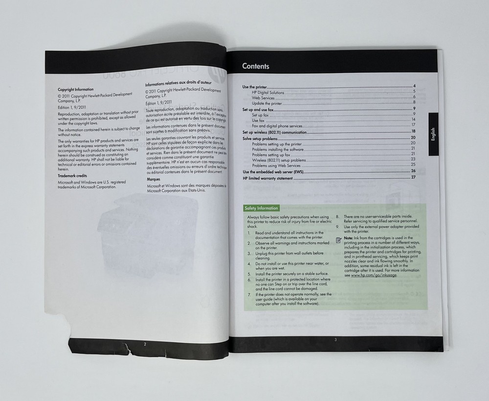 HP OfficeJet Pro 8600 Getting Started Guide