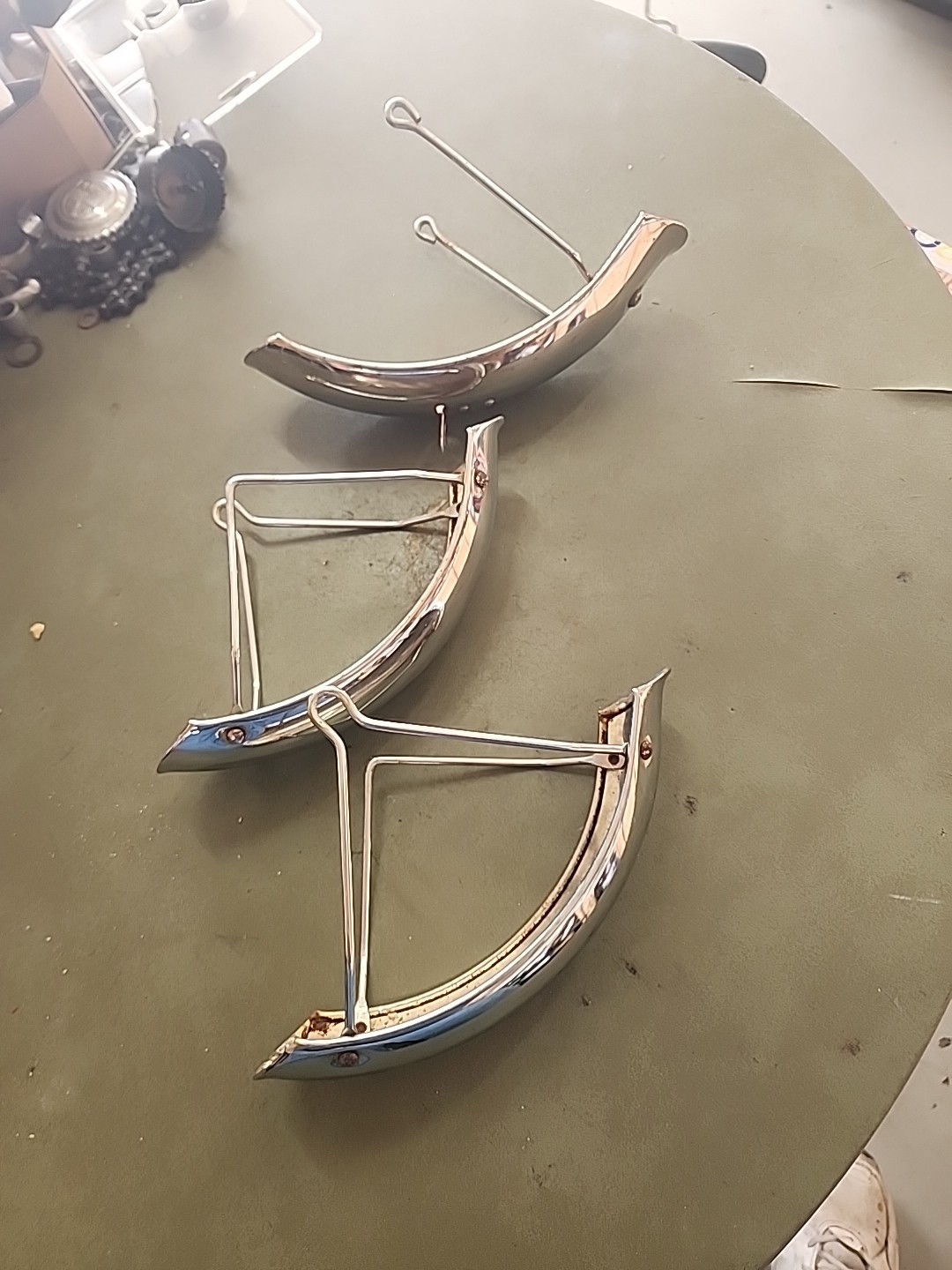 2000s SCHWINN LIL STINGRAY TRICYCLE CHROME FRONT +REAR FENDERS NICE SHAPE L$$K