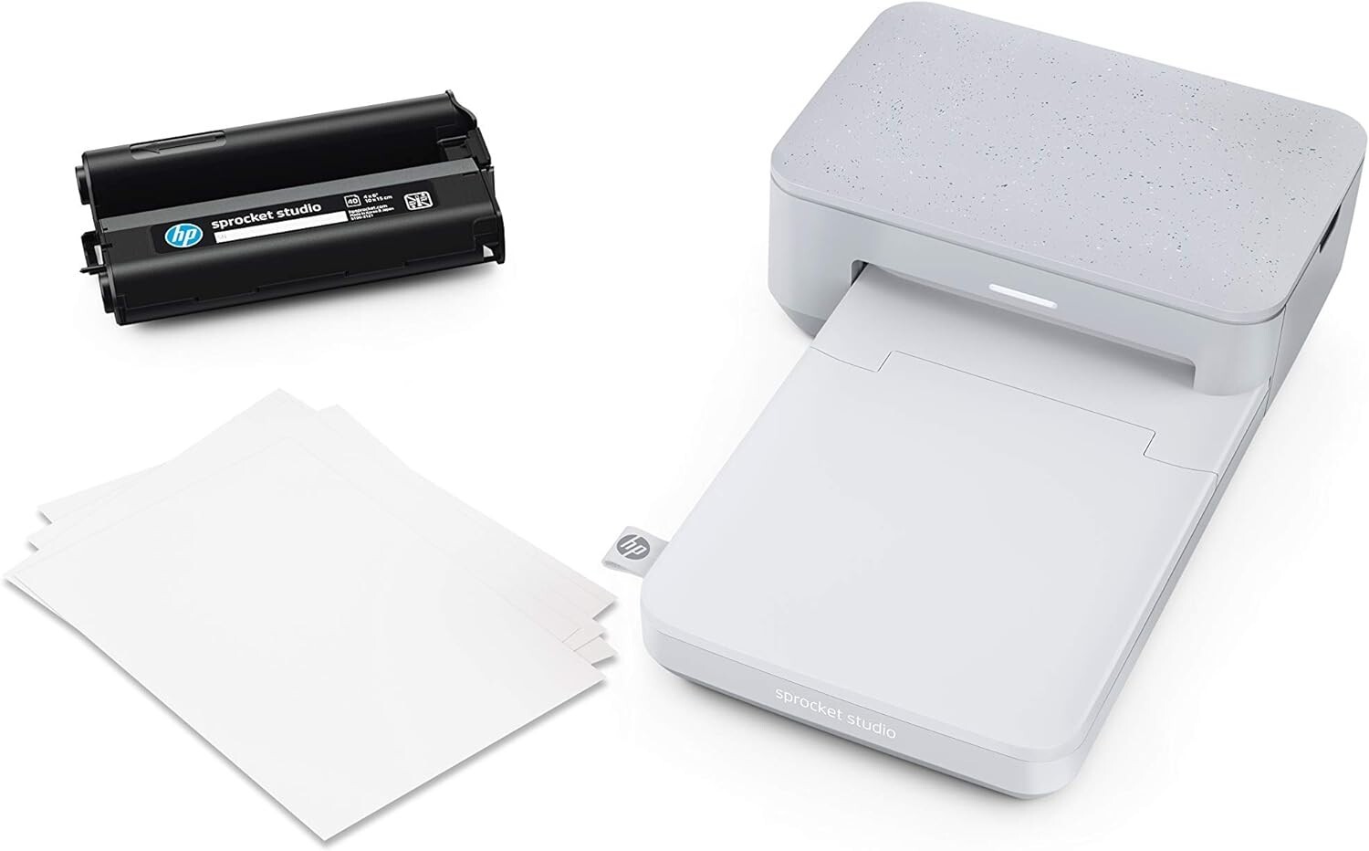 2 BOXES!!! HP Sprocket Studio 160 Sheets 4x6 Photo Paper & 4 Cartridges (total)