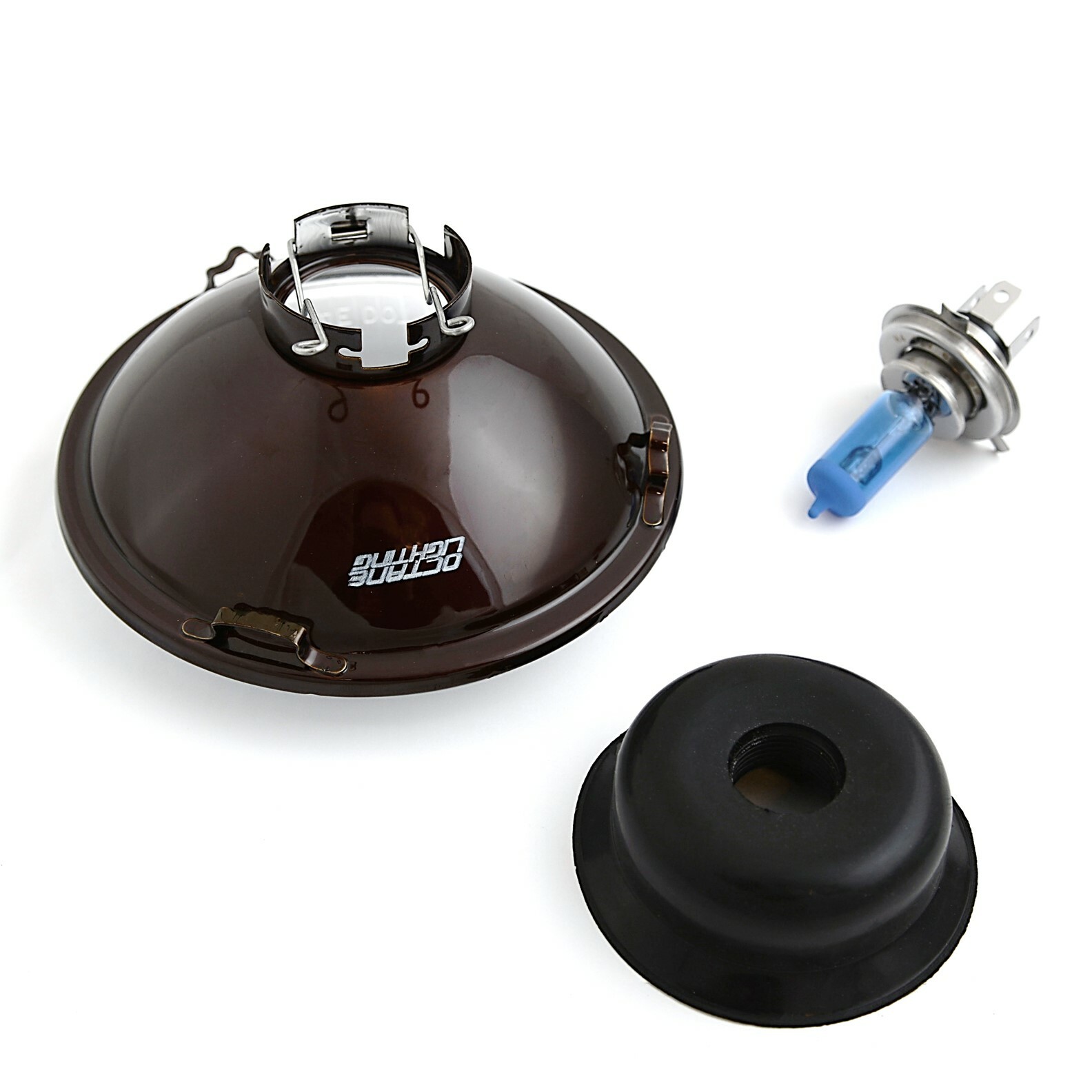 5-3/4 Motorcycle Semi Sealed Beam Headlight Headlamp Light Halogen H4 60/55 Bulb