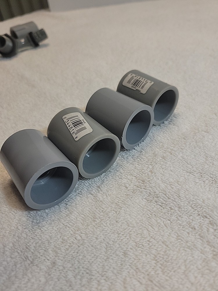 Carlon PVC 1 In. Socket Conduit Coupling E940FRCTN 03448168 (4pc) Gray