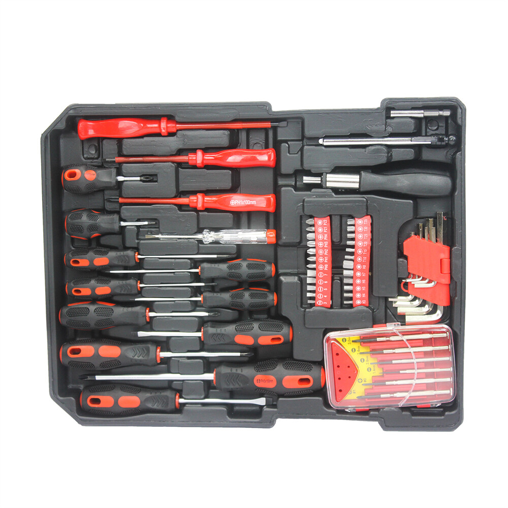 899 Pcs Tool Set w/Trolley Case Box Organize Mechanics Tool Kit Wrenches Socket