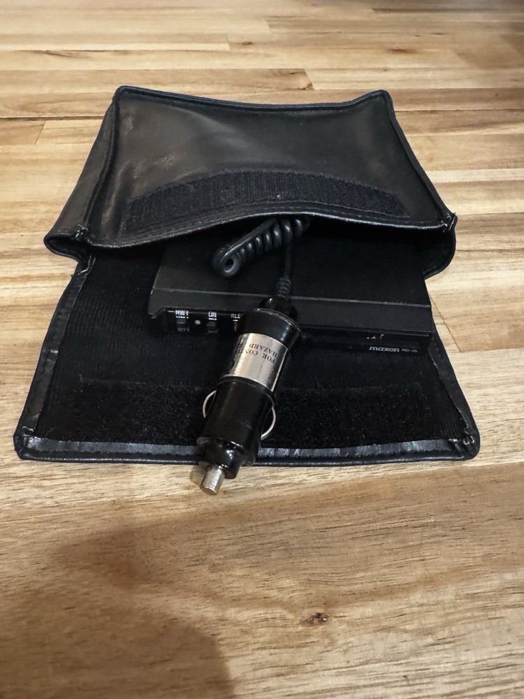 Maxon RD-XL Micro Radar Detector Tested Working With Leather Storage Bag