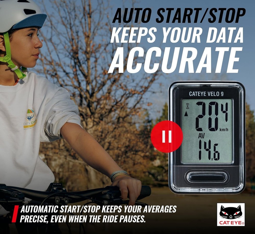 Compact Speedometer for Road, MTB, Gravel Bikes - Easy Setup-