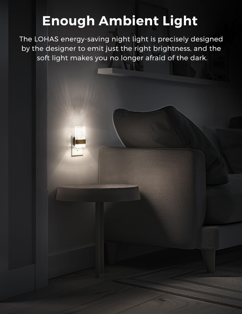 Night Light [2Pack], Night Lights Plug Into Wall, Decorative Night Lights wit...