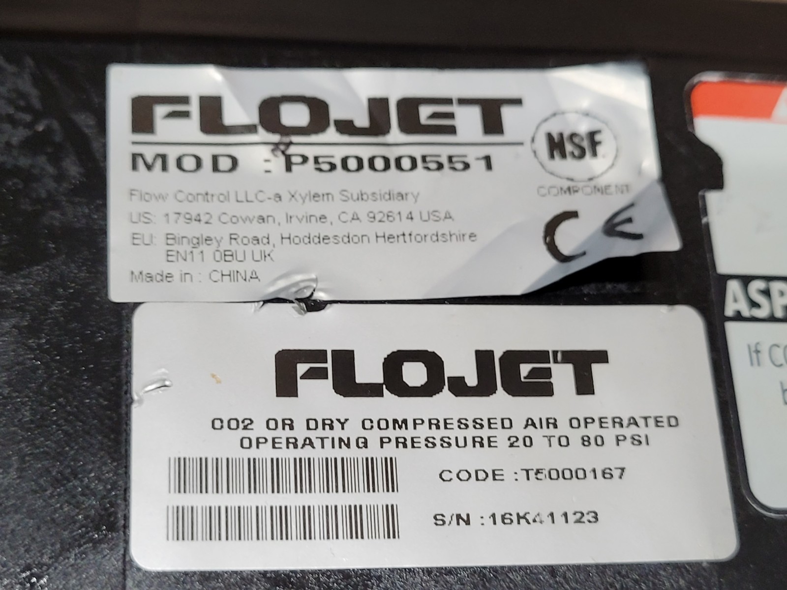 New Multiplex Flojet Model P5000551 CO2 Beverage Pump Free Shipping