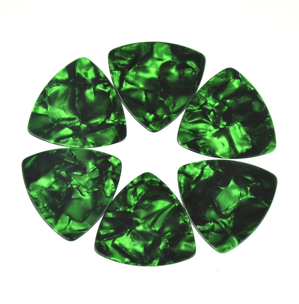 Celluloid 346 Rounded Triangle Guitar Picks 0.71mm 100Pcs Assorted Colors