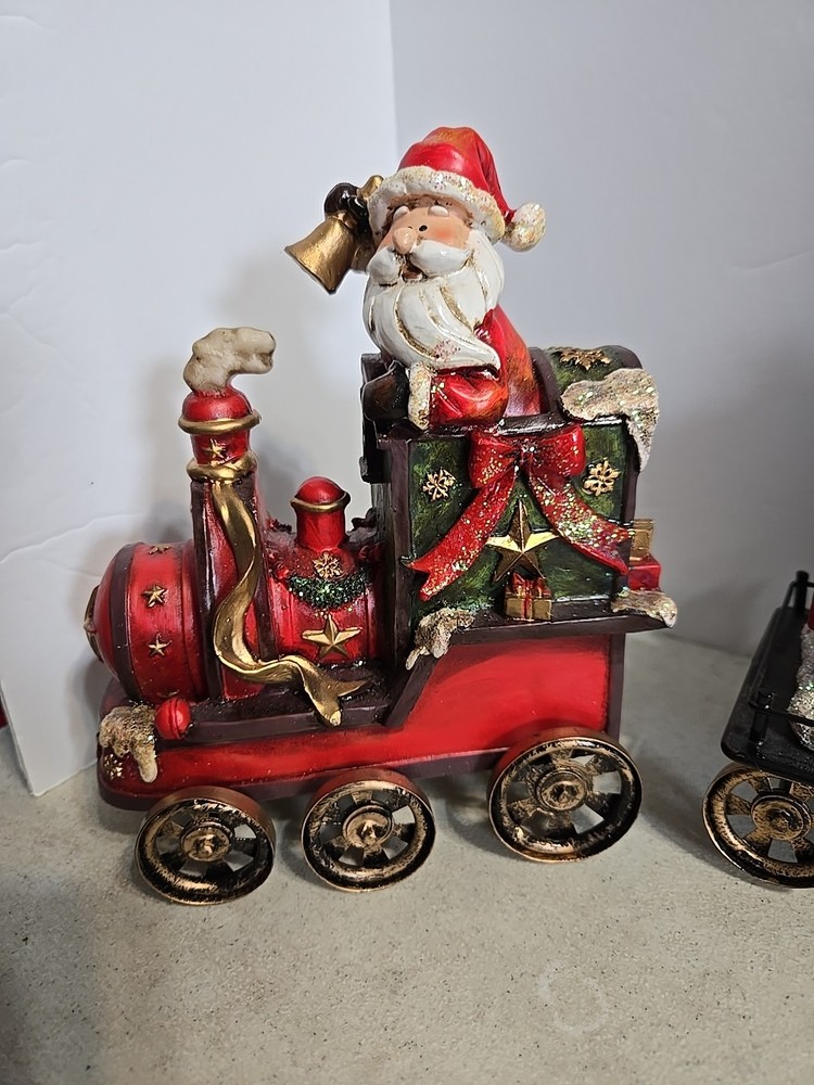 Transpac Holiday Train Set 3 Pc. Set