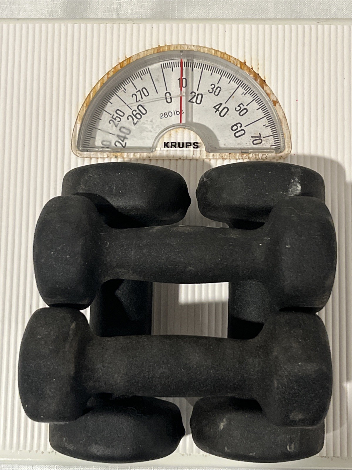 Vintage KRUPS 280 lb Scale White Made In Ireland