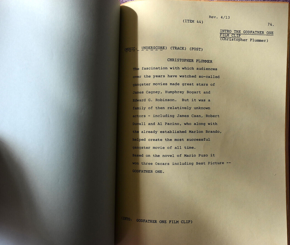 1983 " Movie Blockbusters! " CBS Television Original Screenplay Script