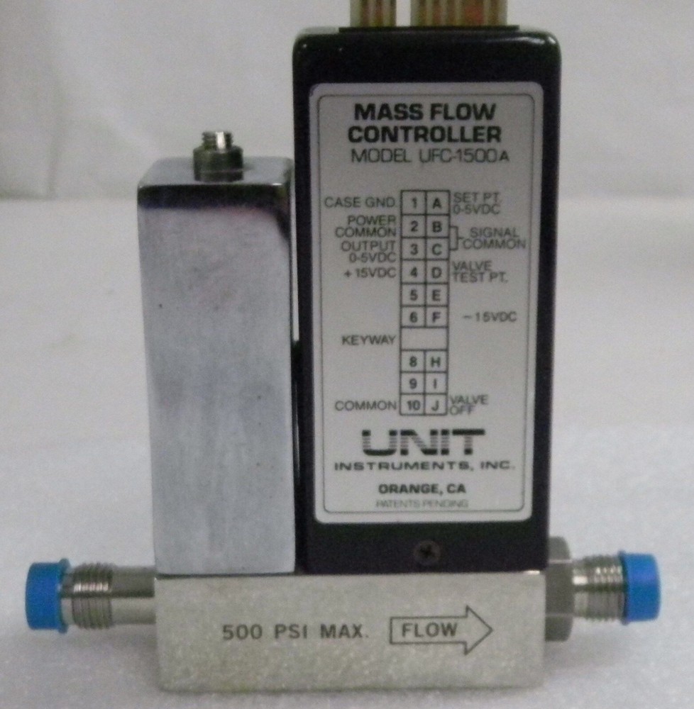 Unit UFC-1500A, Mass Flow Controller, Gas- AR, Range- 3 SLM, 1/4" M I/O
