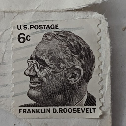 Vintage 6 Cent Franklin D. Roosevelt Postage Stamp USED