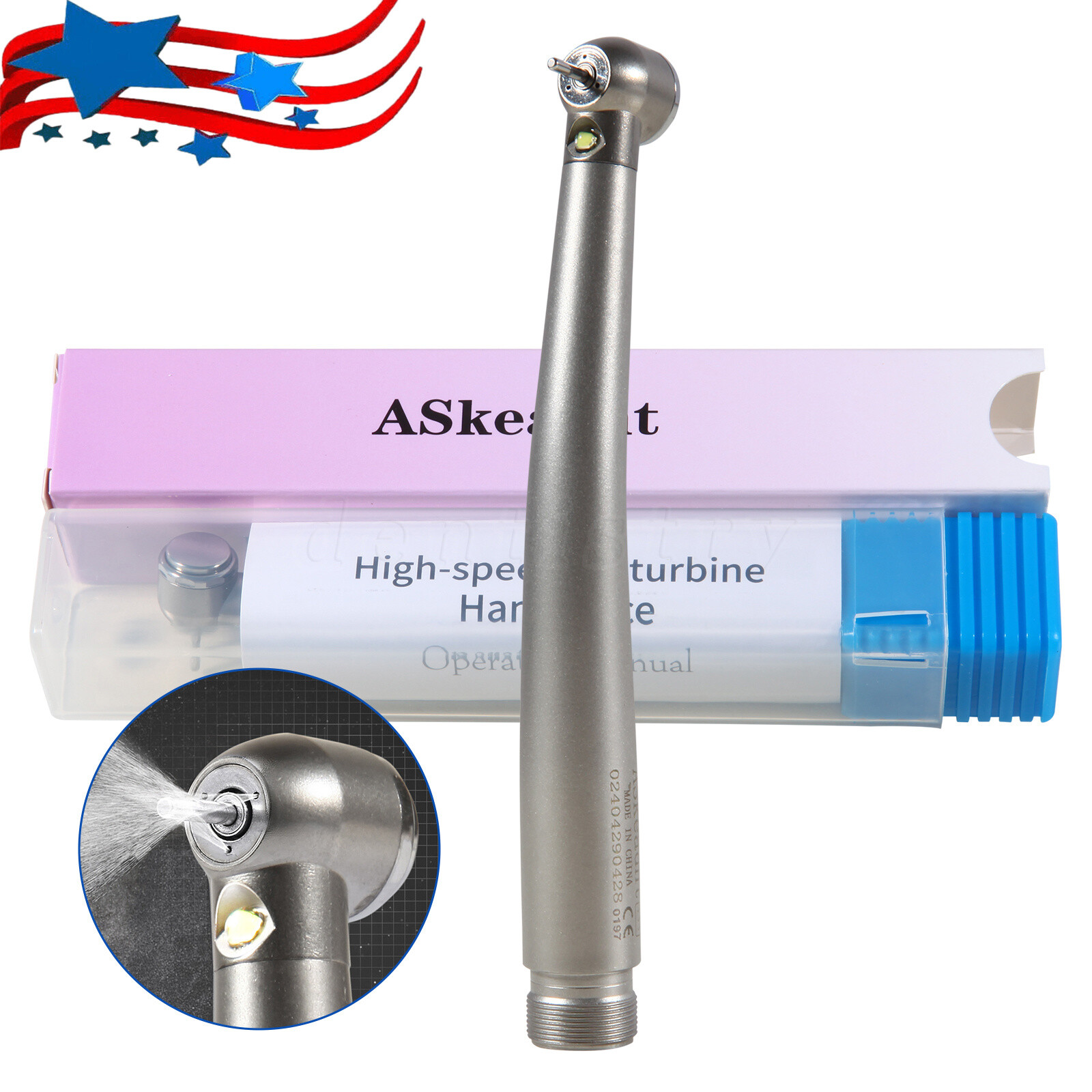 Turbina LED 2/4 orificios con pieza mano de alta velocidad dental NSK Style