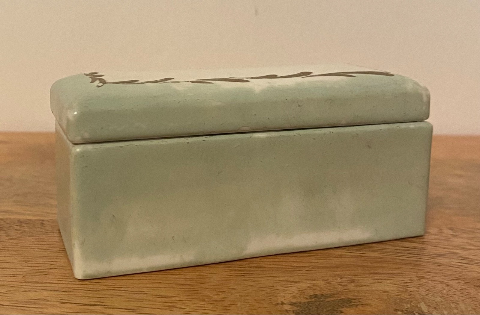 Vintage Elfinware Hand Painted Porcelain Stamp Holder