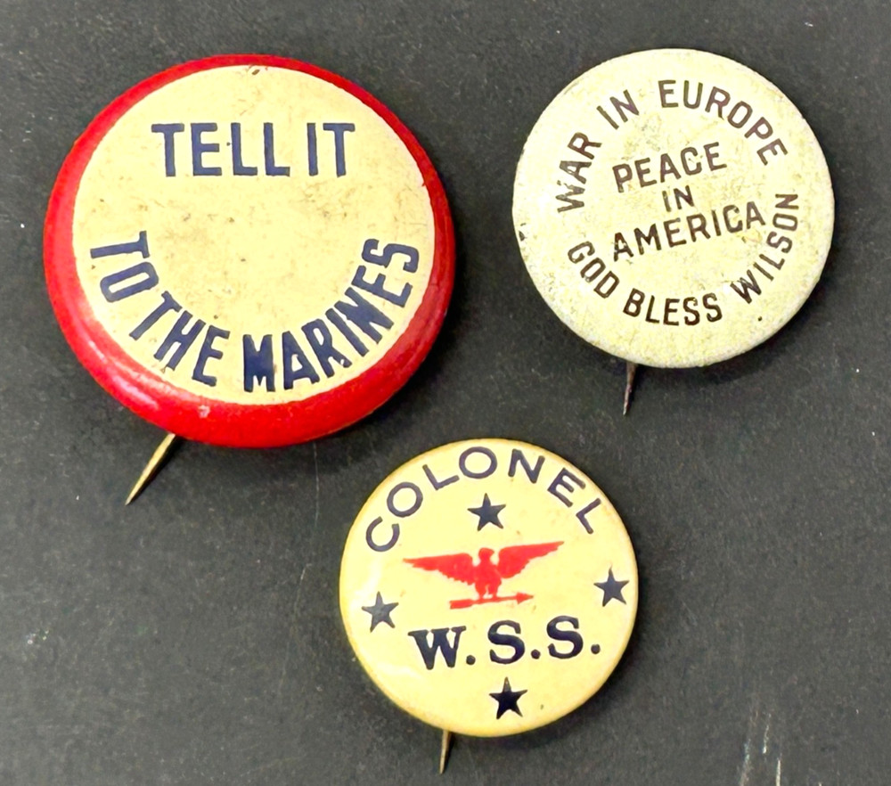 WWI US Homefront Button Pins
