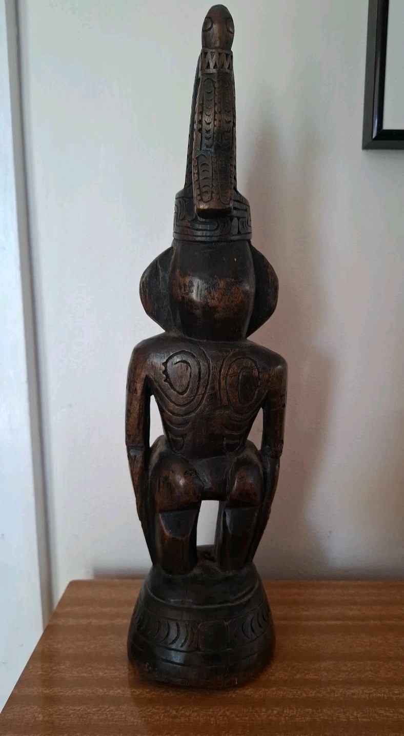 Tiki Papua New Guinea Carved Wooden Figure Oceanic Art