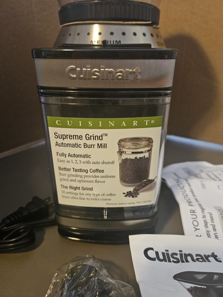 Cuisinart DBM-8 Supreme Grind Automatic Burr Mill, New Open Box