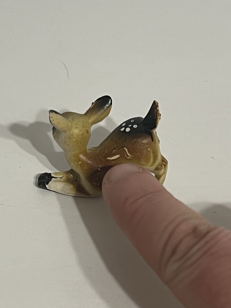 Vintage Miniature Plastic Deer Figures