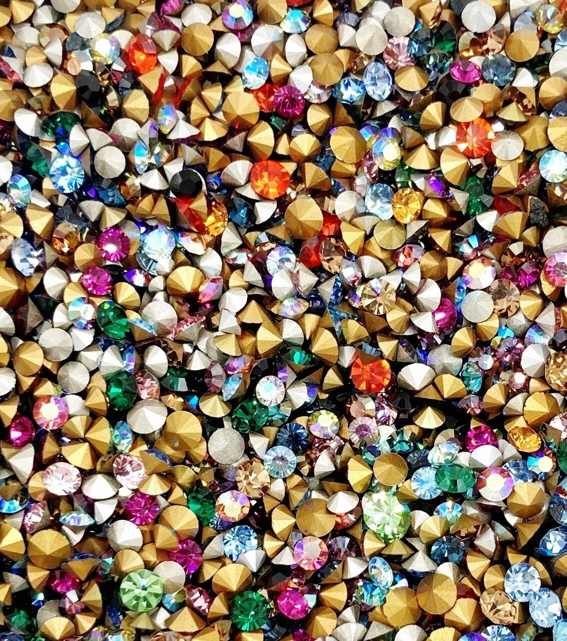 100 Vintage Swarovski Crystal 4mm. To 5mm. Rhinestones - Jewelry Repair J54