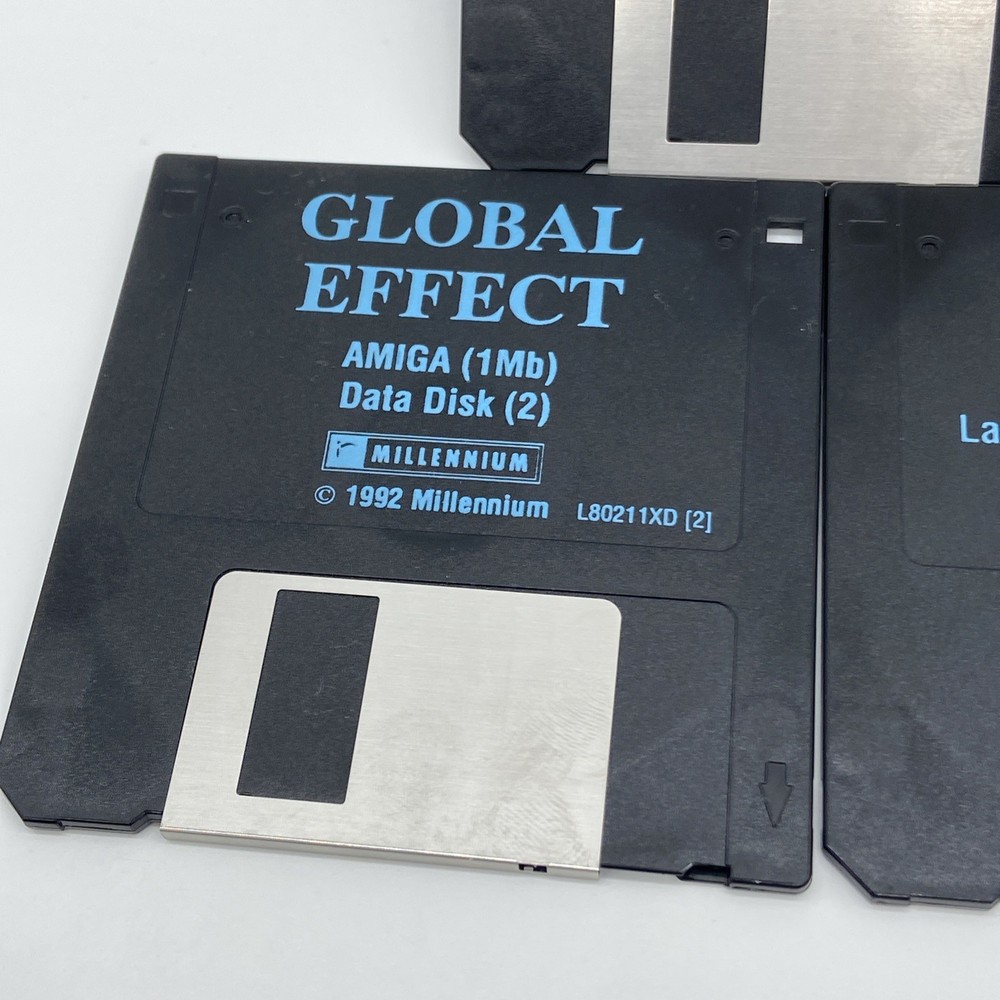 1992 GLOBAL EFFECT GAME AMIGA COMPUTER 3.5" INCH FLOPPY Disk Untested