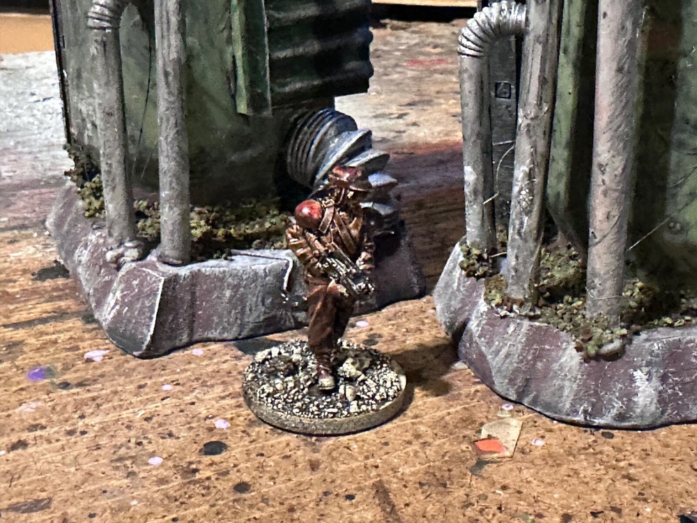 Custom Scratch-Built Wargaming Terrain – TRI-40 site: Tabletop Piece.