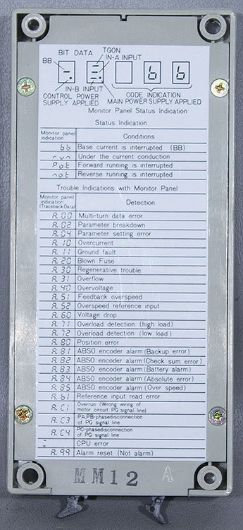 Yaskawa JUSP-OP02A SIGMA Digital Operator Controller JUSPOP02A