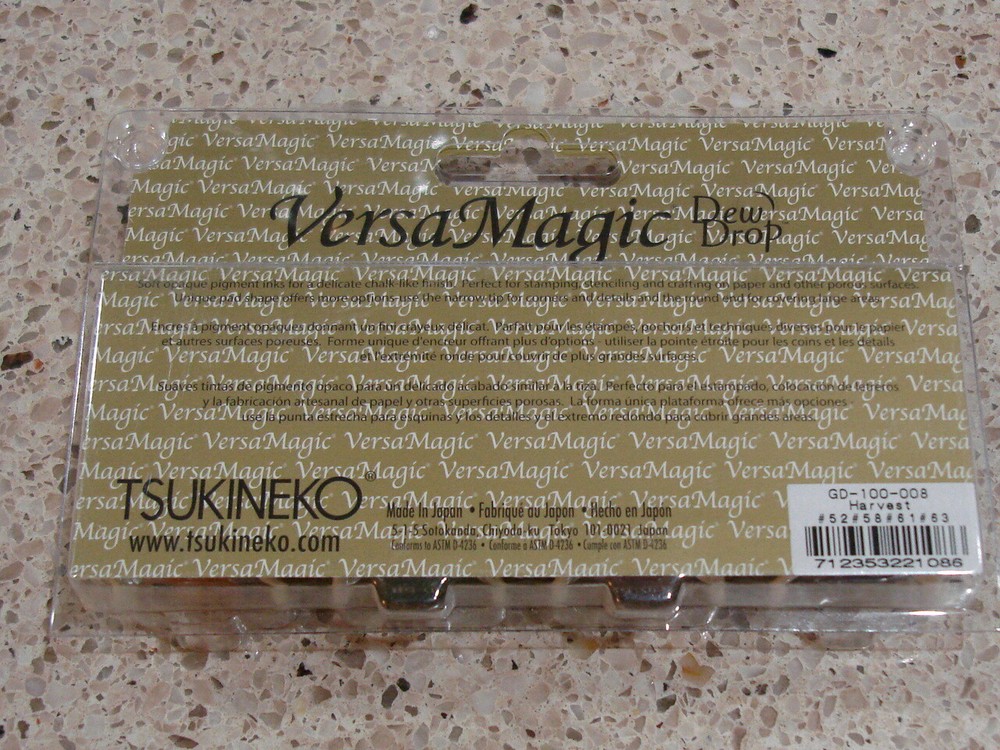 NEW Tsukineko Versa Magic Dew Drop 4 Pac Jumbo Java Pesto Pumpkin Spice Eggplant