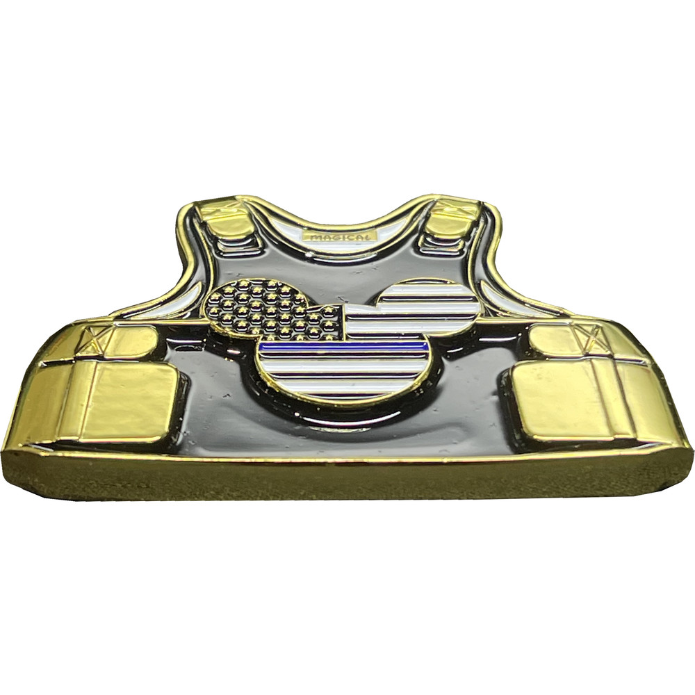 BL15-002 Thin Blue Line Mouse Park Security Challenge Coin
