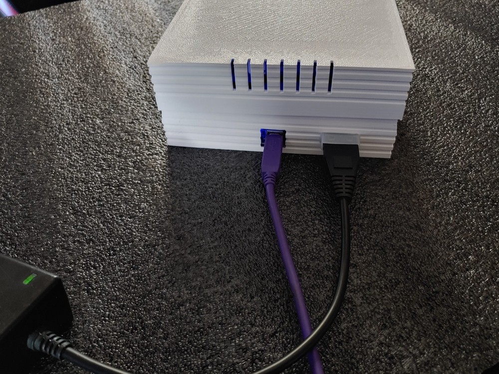 External fully assembled GreaseWeazle (v4) 5.25 inch Floppy Drive with PSU
