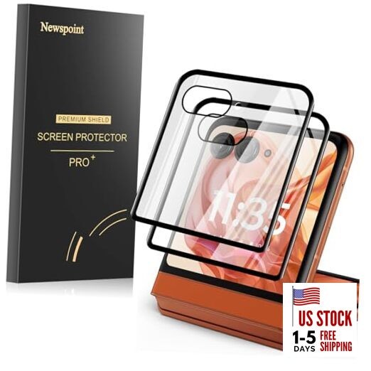 2 Pack for Motorola Razr 2024 Front Screen Protector [Touch Sensitive], 9H