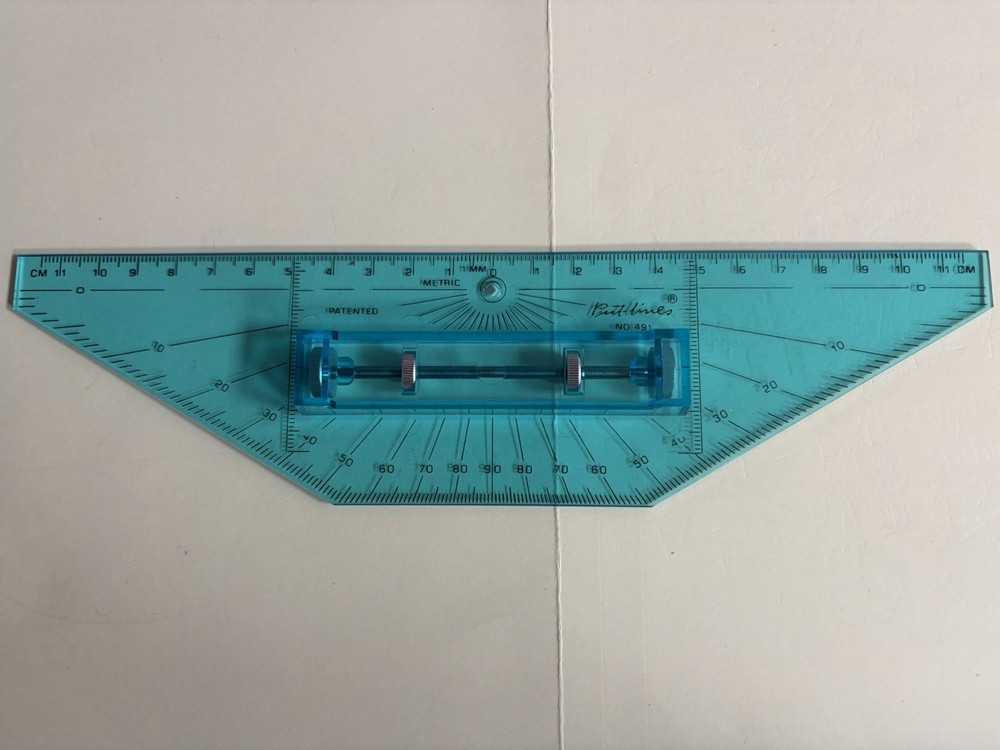 PUT-LINES METRIC SCALE PL-491 mini-drafting machine made in usa NOS