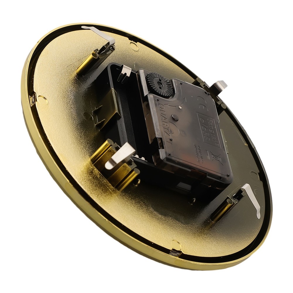 Quartz Clock Insert Movement with Goldsilver Colored Trim DIY or Replacement
