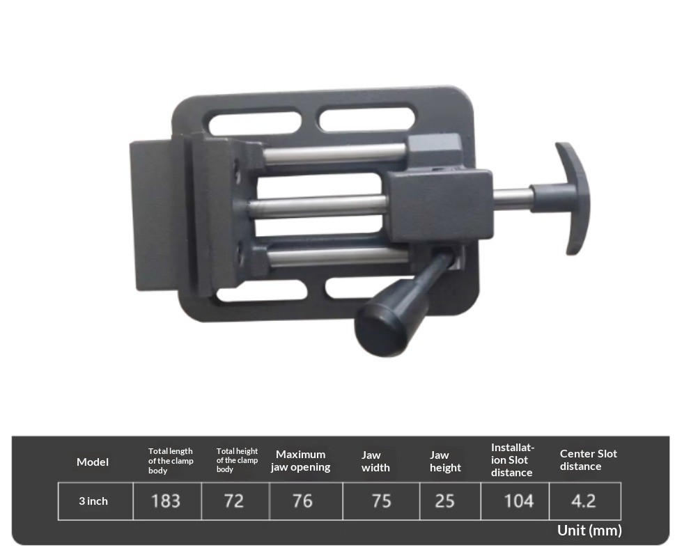 Heavy-Duty Rapid Drilling Machine Parallel Vise Precision Bench Drill
