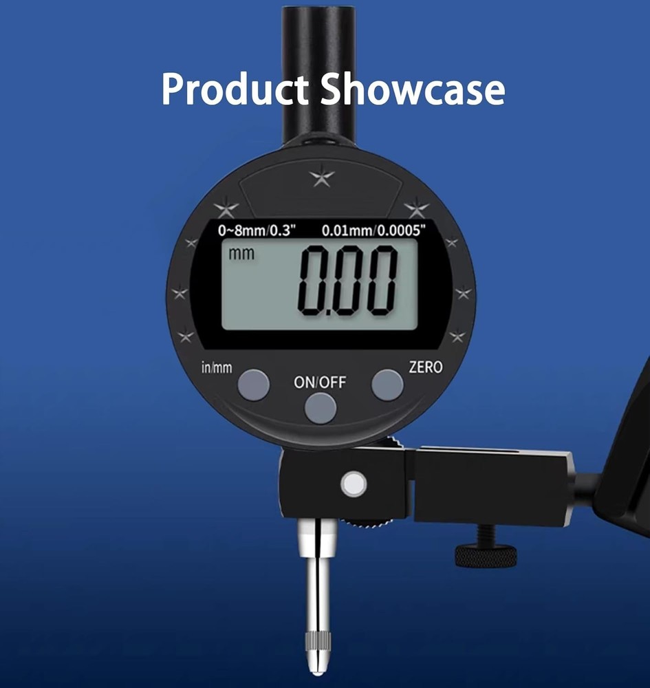 Electronic Digital Dial Indicator Digital Probe Indicator Dial Gauge High Re...