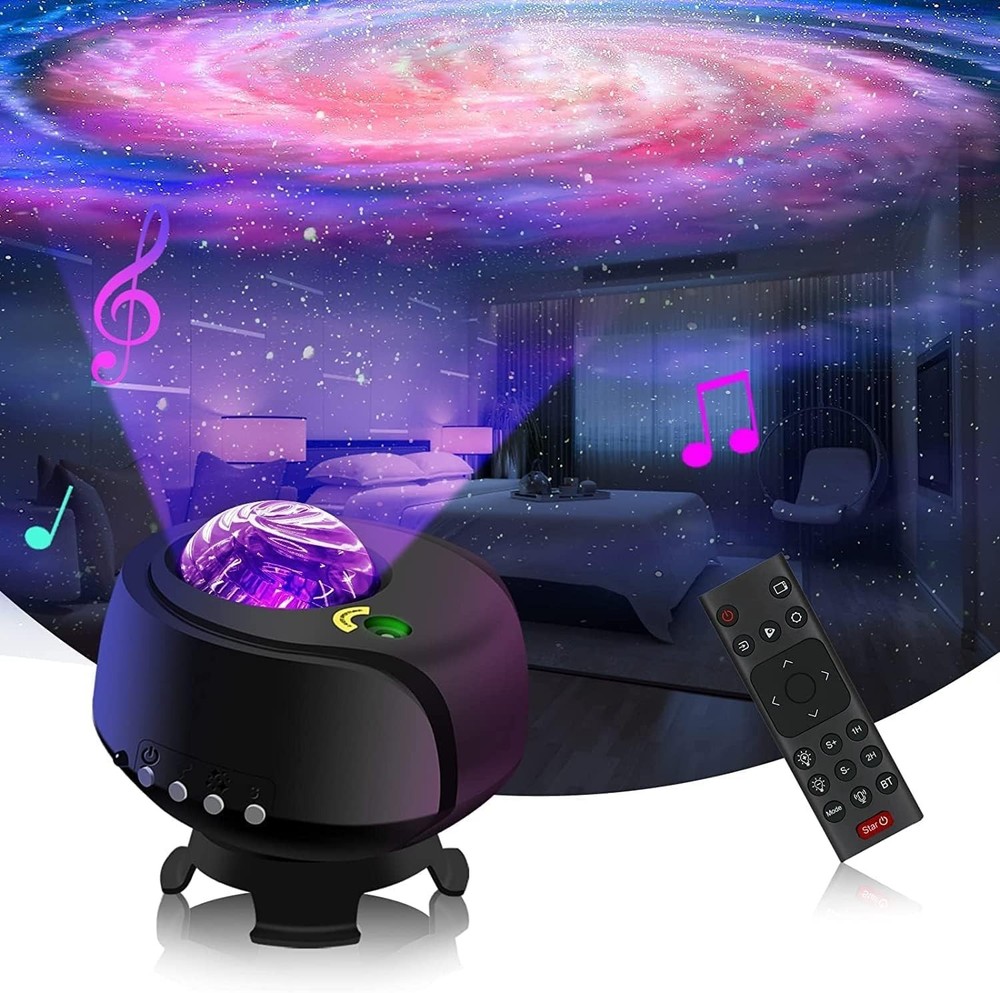 Galaxy Projector with Bluetooth & Adjustable Light: Modern Star Night Light