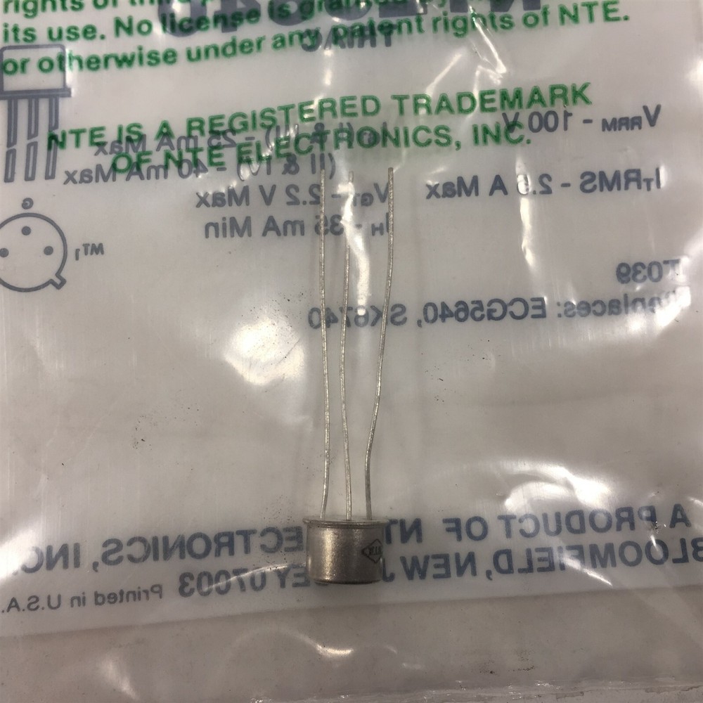 (1) NTE5640 TRIAC, 2.5A