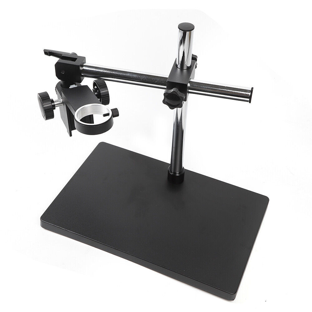 Lab Dual Arm Set 50 mm Digital Microscope Camera Table Stand Holder Lift Bracket