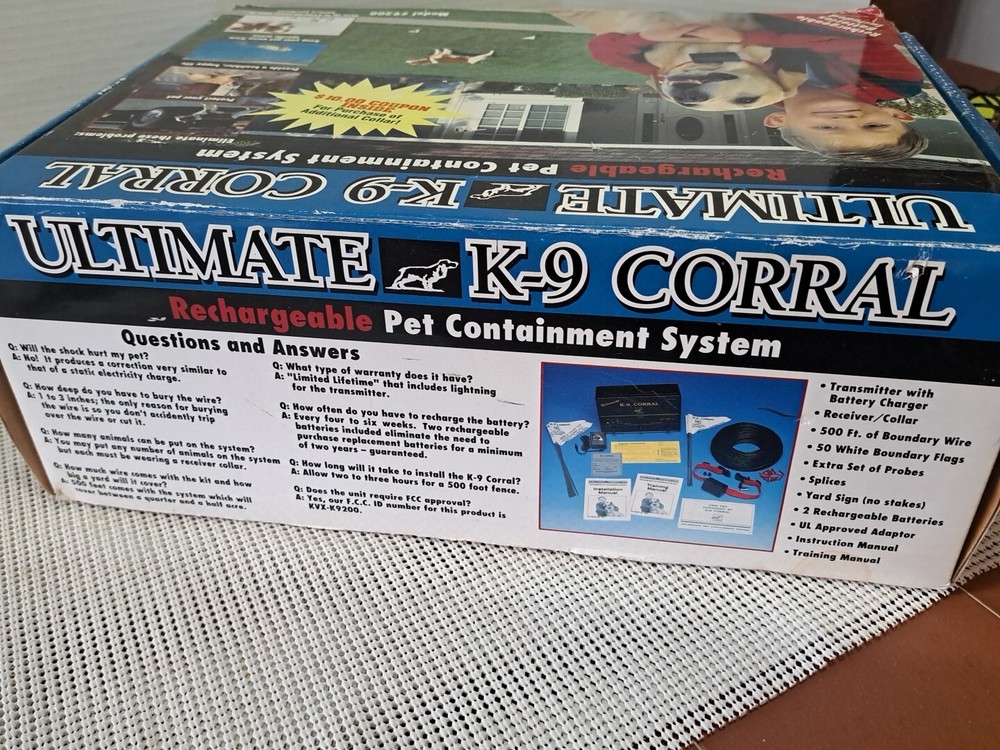 Ultimate K-9 Corral Rechargeable Pet Containment System Model #9200