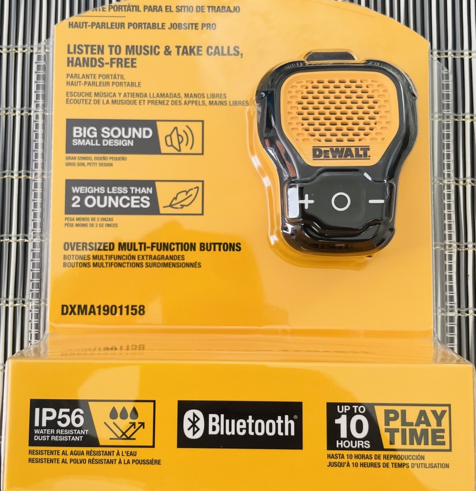 DEWALT Wearable Bluetooth Speaker