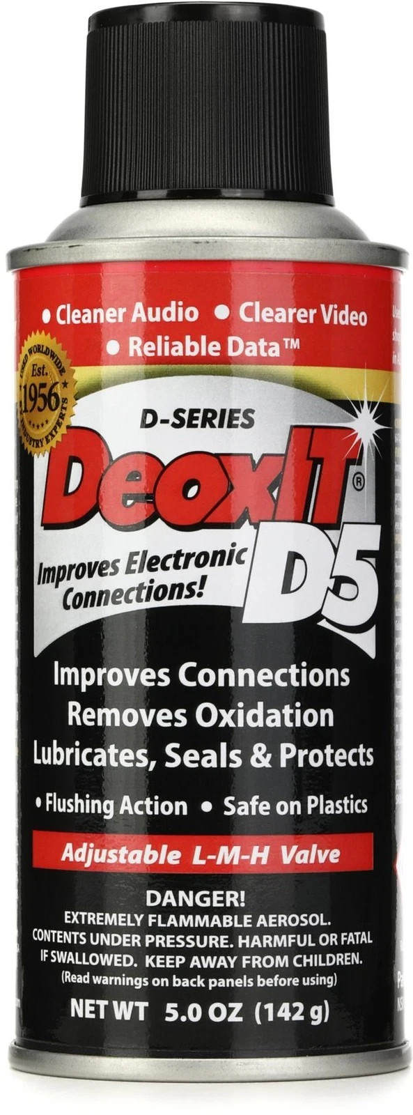 Deoxit D5 Caig  5% Spray Contact Cleaner, 5 Oz. 142 gr
