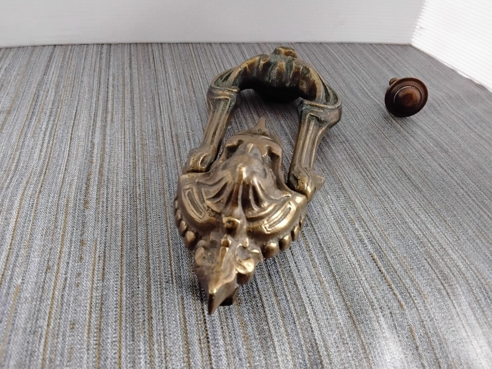 Antique Brass Victorian Era Door Knocker